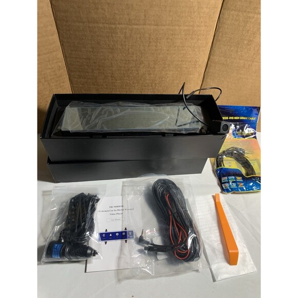 Mirror Dash Cam with Wireless Apple Carplay&Android Auto,11.26" Voice Control... - Picture 1 of 6